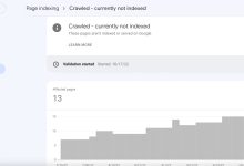 رفع خطای crawled currently not indexed در سرچ کنسول